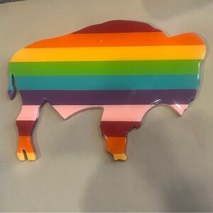 BUFFALO BILLS Wall hanging, RAINBOW Buffalo Sabres,  Buffalo NY Pride Décor